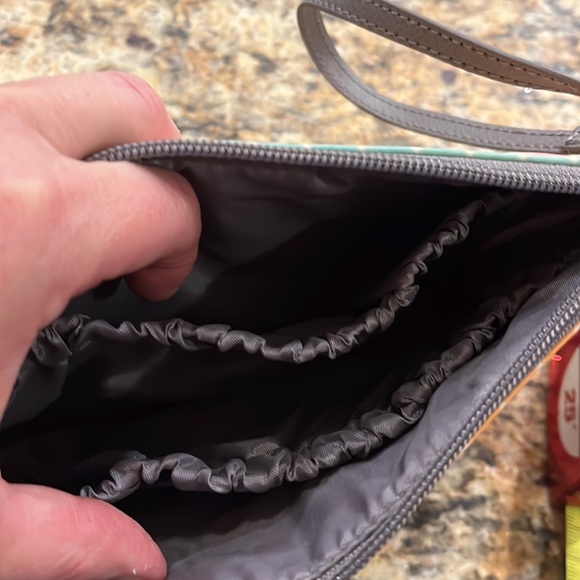 Kalencom Nylon Diaper Clutch Wristlet Bold Pattern Pockets Functional Zippered - Picture 3 of 10